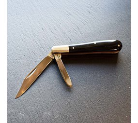 Double pocket knife boffalo horn