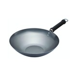 Kitchencraft Carbonstalen wok 30cm
