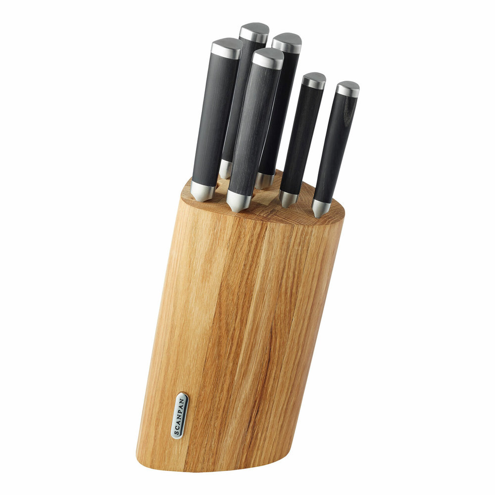 Scanpan Maitre D' knife block with 6 knives
