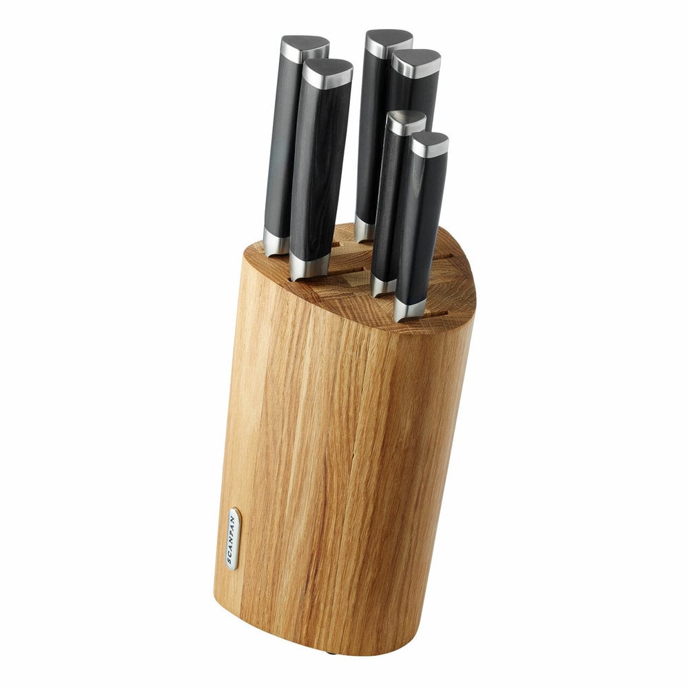 Scanpan Maitre D' knife block with 6 knives