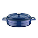 Lava Geëmailleerde gietijzeren lage braadpan 32cm 5,66L blauw