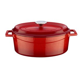 Lava Oval casserole 31cm 7,06L red
