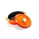 Lava Geëmailleerde gietijzeren ovale braadpan 31cm 7,06L oranje