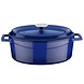 Lava Geëmailleerde gietijzeren ovale braadpan 31cm 7,06L blauw