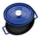 Lava Geëmailleerde gietijzeren ovale braadpan 31cm 7,06L blauw