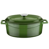 Lava Ovale braadpan 31cm 7,06L groen