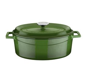 Lava Ovale braadpan 31cm 7,06L groen
