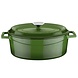 Lava Geëmailleerde gietijzeren ovale braadpan 31cm 7,06L groen