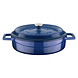 Lava Geëmailleerde gietijzeren lage braadpan 28cm 3.51L blauw