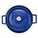Lava Enameled cast iron low casserole 28cm 3,51L blue