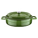 Lava Geëmailleerde gietijzeren lage braadpan 24cm 2.47L groen
