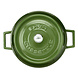 Lava Enameled cast iron low casserole 24cm 2,47L green