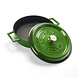 Lava Enameled cast iron low casserole 24cm 2,47L green