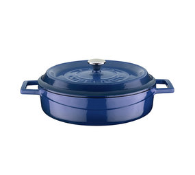 Lava Low casserole 24cm 2,47L blue