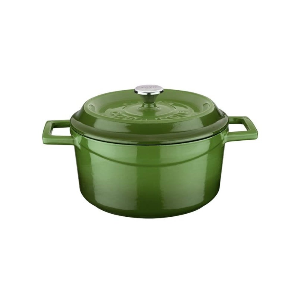 Lava Enameled cast iron casserole 20cm 2,82L green