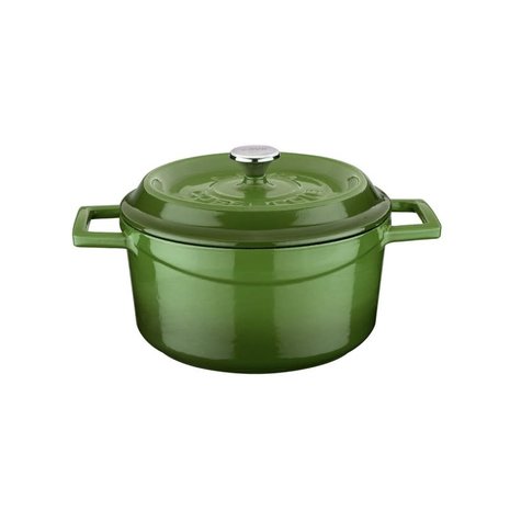 Lava Geëmailleerde gietijzeren braadpan 20cm 2,82L groen