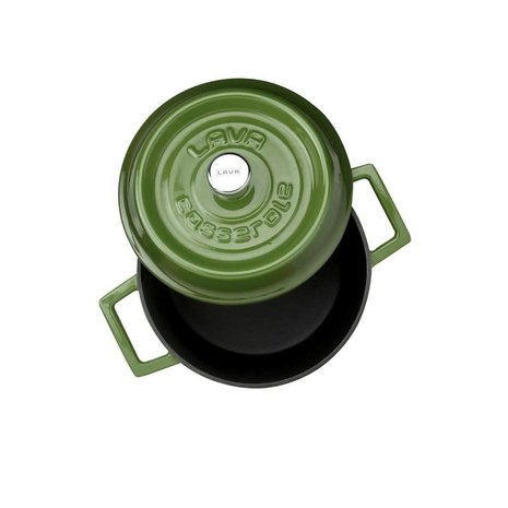 Lava Geëmailleerde gietijzeren braadpan 20cm 2,82L groen