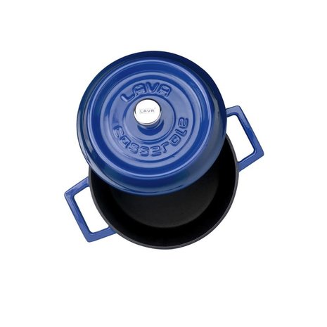 Lava Enameled cast iron casserole 20cm 2,82L blue