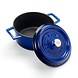 Lava Enameled cast iron casserole 20cm 2,82L blue