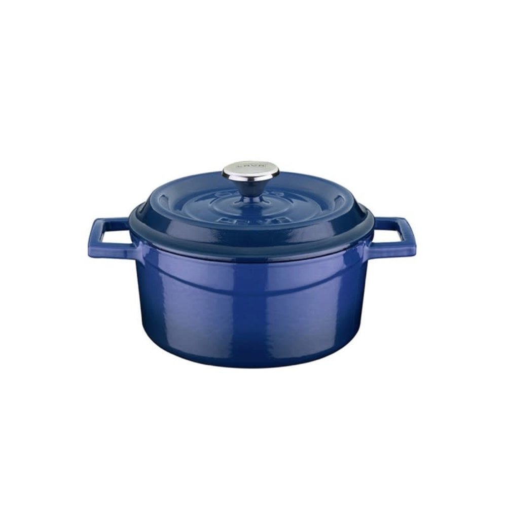 Lava Enameled cast iron casserole 16cm 1,33L blue