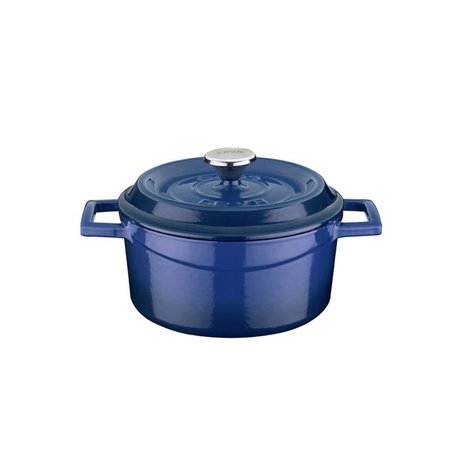Lava Enameled cast iron casserole 16cm 1,33L blue