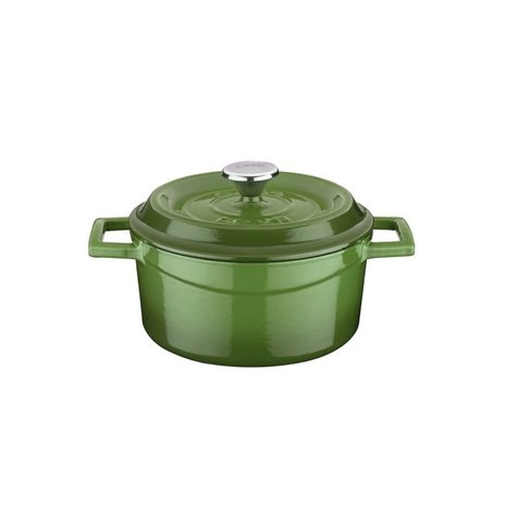 Lava Geëmailleerde gietijzeren braadpan 16cm 1,33L groen