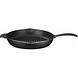 Lava Enkel geëmailleerde gietijzeren ronde grillpan 28cm