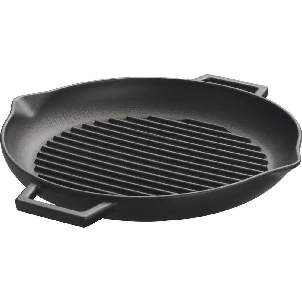 Lava Enkel geëmailleerde gietijzeren ronde grillplaat 30cm