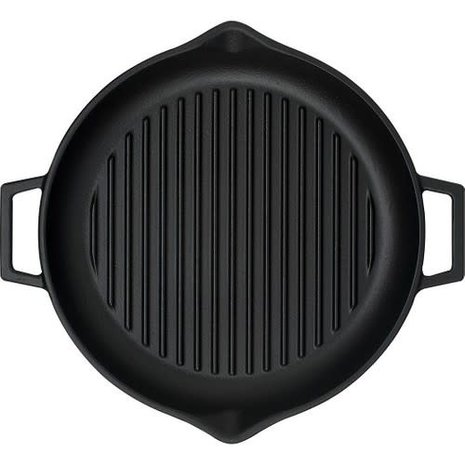 Lava Enkel geëmailleerde gietijzeren ronde grillplaat 30cm
