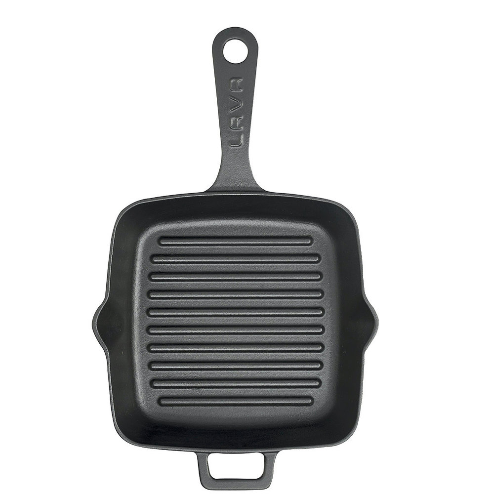 Lava Plain enameled square grill pan 20cm Lava Plain enameled square grill pan 20cm