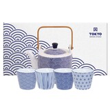 Tokyo Design Studio Theepot Nippon Blue 800ml m/4 kopjes