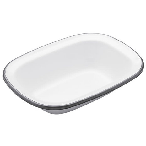 Kitchencraft Enamel oblong pie dish 18cm Kitchencraft Enamel oblong pie dish 18cm