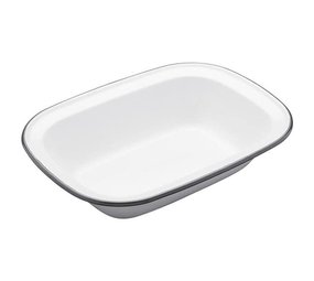 Kitchencraft Enamel oblong pie dish 22cm Kitchencraft Enamel oblong pie dish 22cm