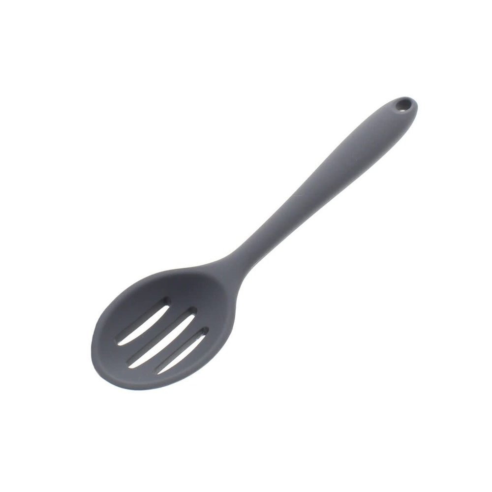 Small slotted silicone spoon