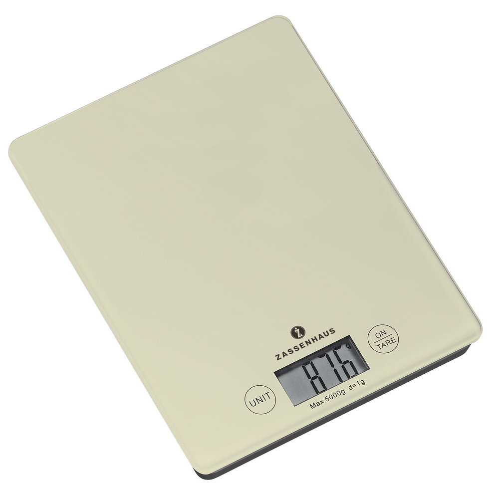 Zassenhaus Digital kitchen scale cream