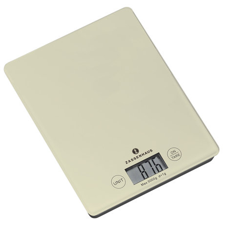 Zassenhaus Digital kitchen scale cream