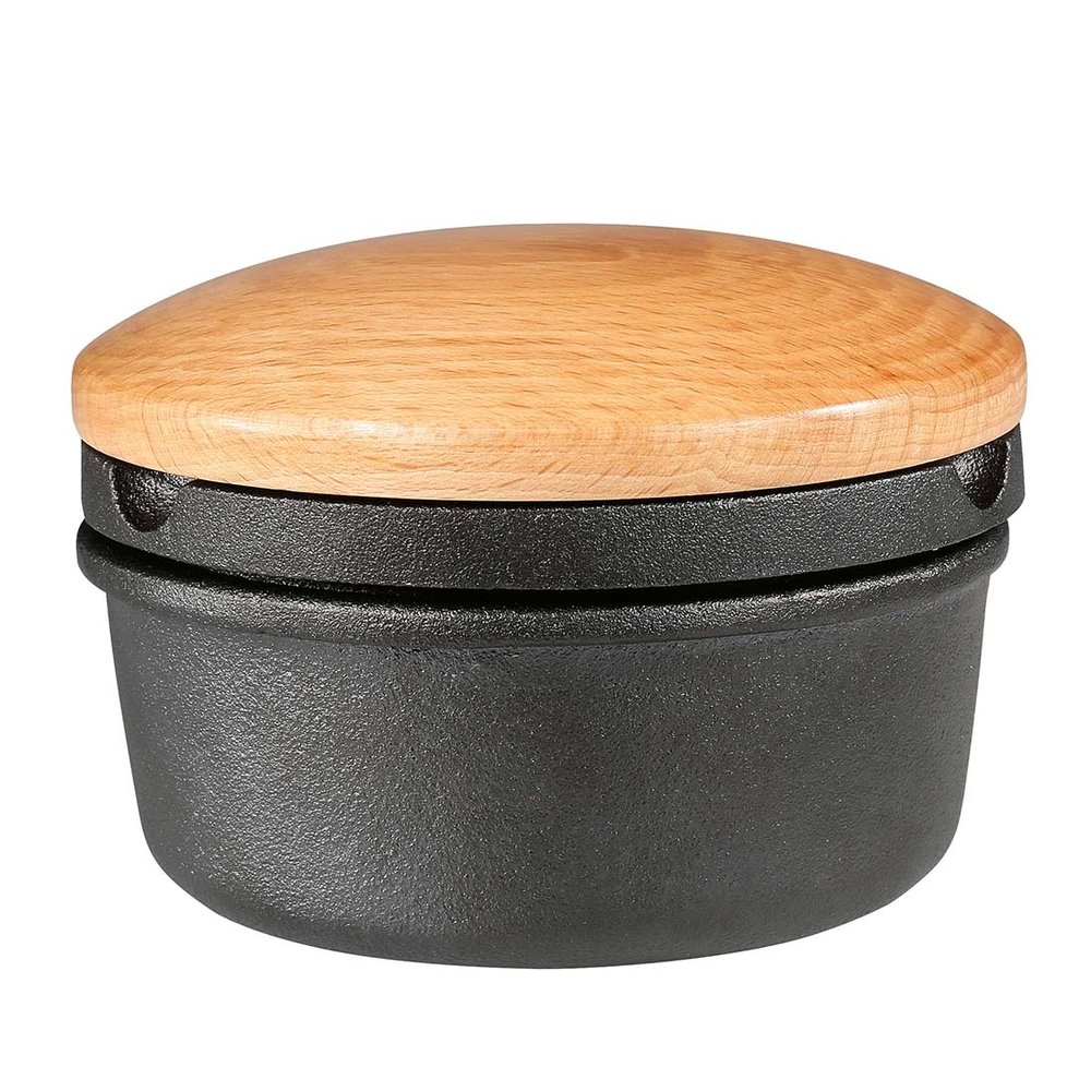 Zassenhaus Cast iron XL herb grinder with wooden lid Zassenhaus Cast iron XL herb grinder with wooden lid
