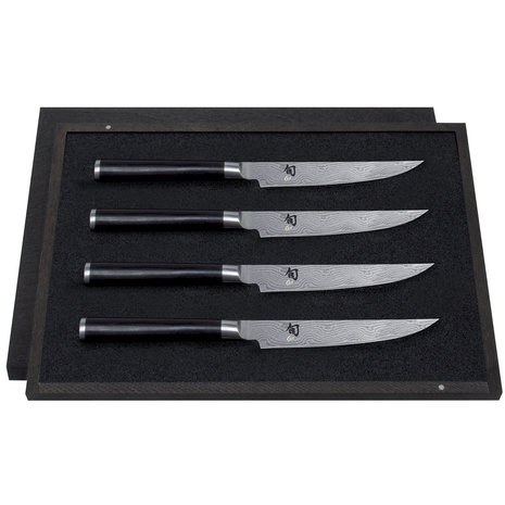Kai Set of 4 Shun Classic steak knives in box Kai Set of 4 Shun Classic steak knives in box