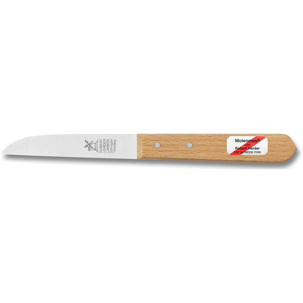 Robert Herder Klassiker carbon steel paring knife 8,5cm with beech wood handle
