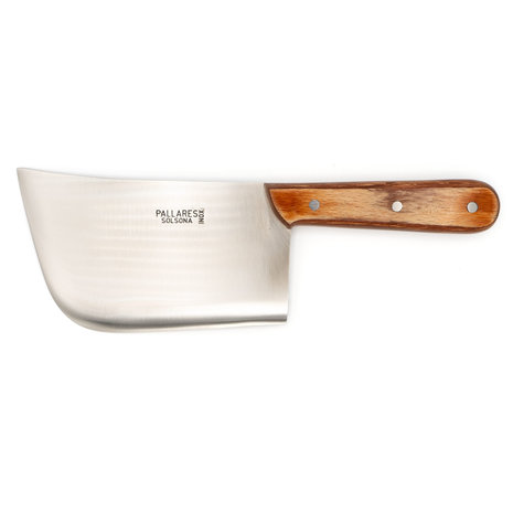 Pallares Solsona Stainless steel cleaver 17x9cm, 390g, with compact wood handle