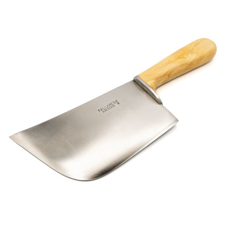 Pallares Solsona Gesmeed RVS hakmes 18x9,5cm 450 gram, met gepolijst palmhouten heft Pallares Solsona Gesmeed RVS hakmes 18x9,5cm 450 gram, met gepolijst palmhouten heft