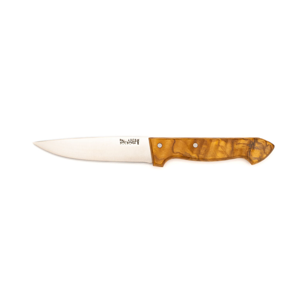 Pallares Solsona Stainless steel kitchen knife 10cm with olive wood handle Pallares Solsona Stainless steel kitchen knife 10cm with olive wood handle