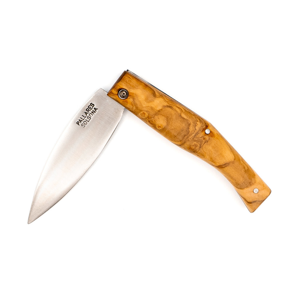 Pallares Solsona Busa carbon steel 8cm folding knife olive wood Pallares Solsona Busa carbon steel 8cm folding knife olive wood