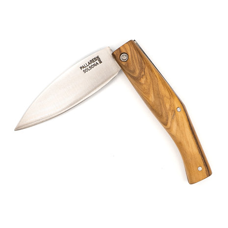 Pallares Solsona Busa rvs 8cm klapmes olijfhout Pallares Solsona Busa rvs 8cm klapmes olijfhout