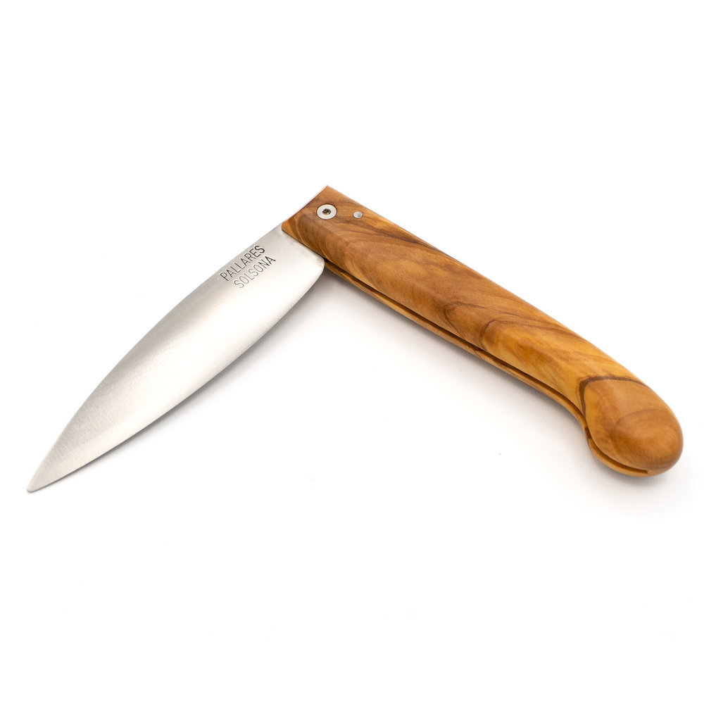 Pallares Solsona Pastor 9cm carbon steel folding knife olive wood Pallares Solsona Pastor 9cm carbon steel folding knife olive wood