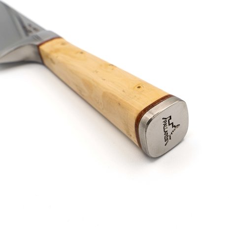 Pallares Solsona Gesmede RVS santoku 17cm met palmhouten heft Pallares Solsona Gesmede RVS santoku 17cm met palmhouten heft