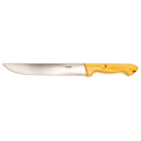 Pallares Solsona Wide carbon steel butcher knife 24cm with boxwood handle Pallares Solsona Wide carbon steel butcher knife 24cm with boxwood handle
