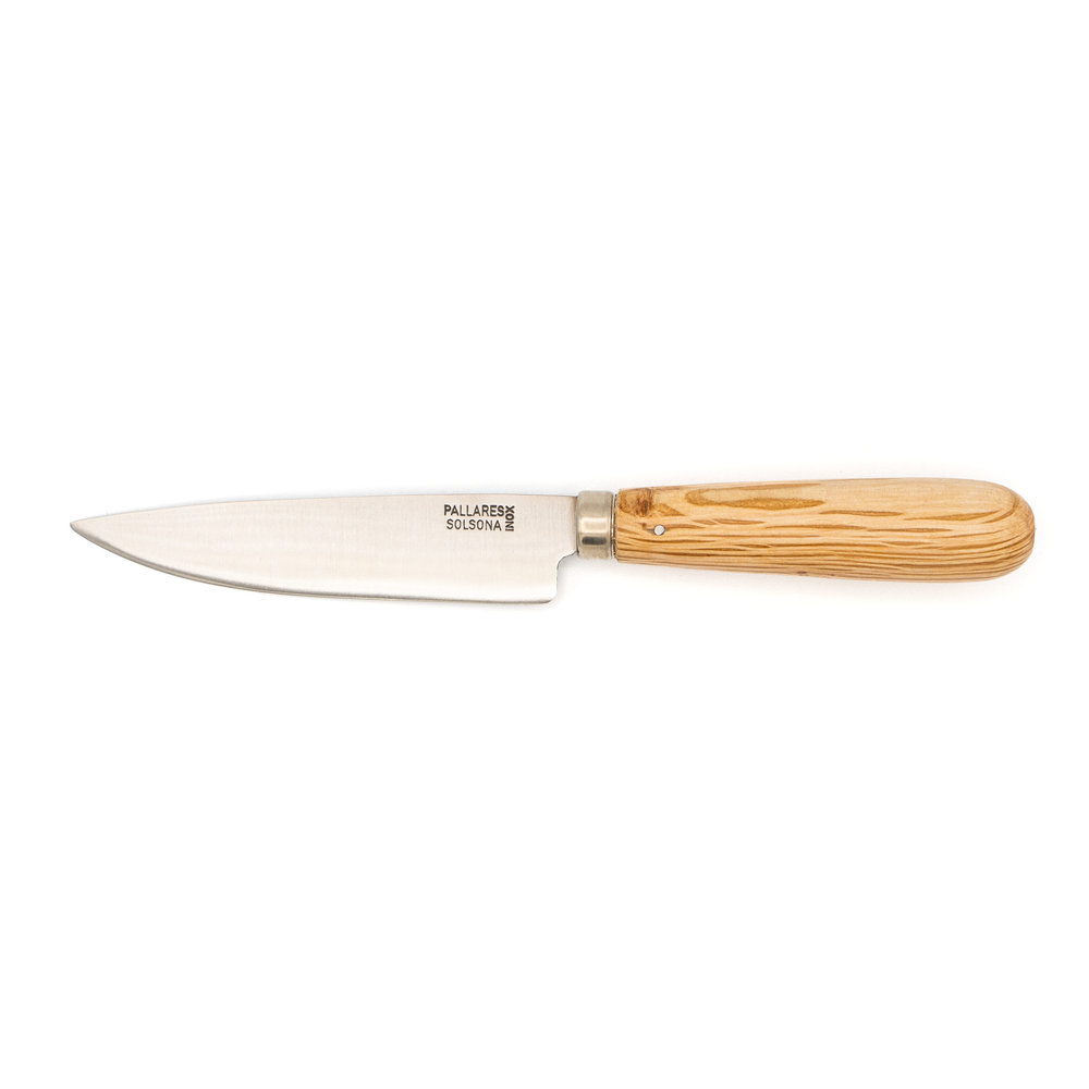 Pallares Solsona Stainless steel table knife / steak knife 10cm with oak handle Pallares Solsona Stainless steel table knife / steak knife 10cm with oak handle