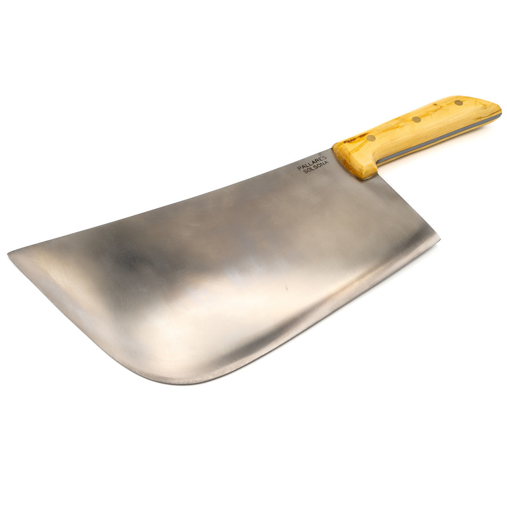 Pallares Solsona Carbon steel cleaver 28x13cm, 1kg, with boxwood handle