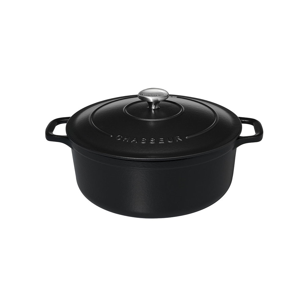 Chasseur Cocotte rond 24cm  4,0L Noir